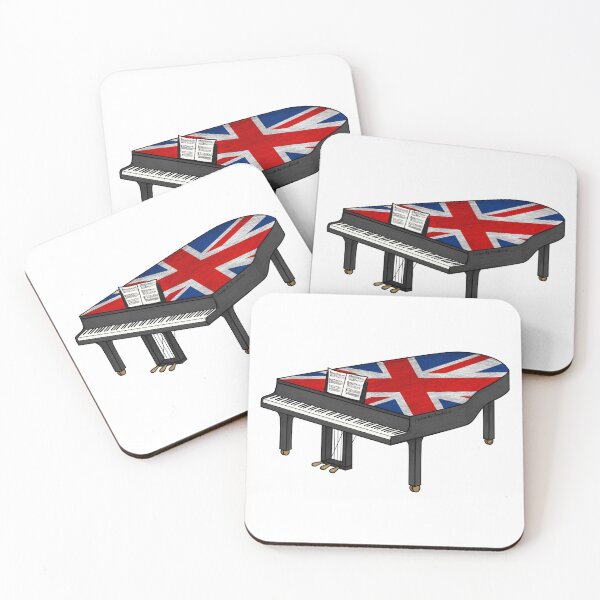 Item preview, Grand Piano UK Flag Pianist British Musician designed and sold by doodlerob.