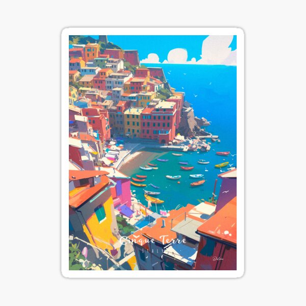 Item preview, World Wonders - Charming Cinque Terre designed and sold by ChillinTurtles.