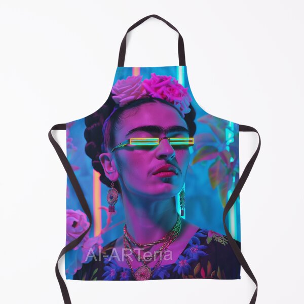 Item preview, Frida Kahlo in Futuristic Glasses designed and sold by AI-ARTeria.