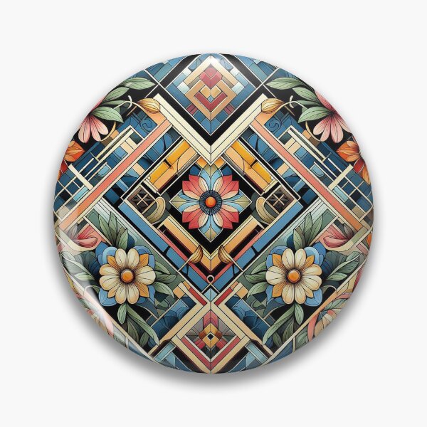 Item preview, Art deco floral pattern designed and sold by Silbays.