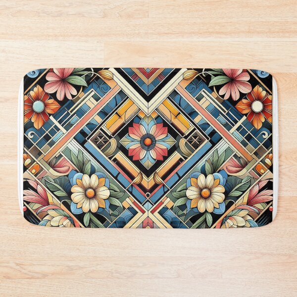Item preview, Art deco floral pattern designed and sold by Silbays.