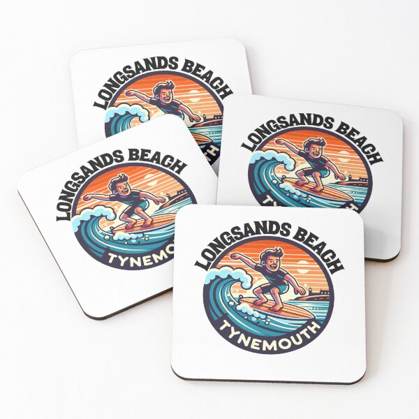 Item preview, Longsands Beach Tynemouth Surfer designed and sold by MerchByCraig.