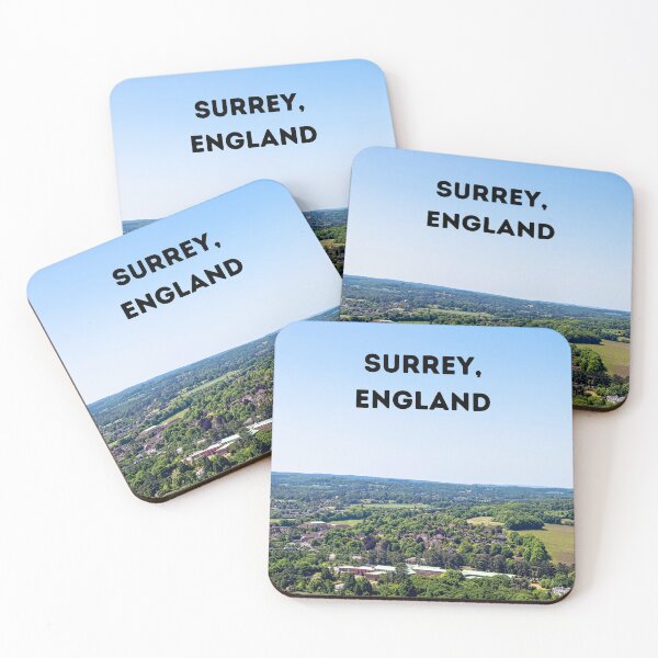 Item preview, Box Hill Surrey Hills – Stunning View with 'Surrey, England' Text designed and sold by ThatSurreyLife.