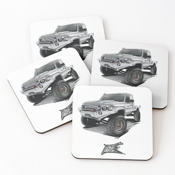 Item preview, toyota land cruiser series 79 overland ute white  designed and sold by NaquashM.