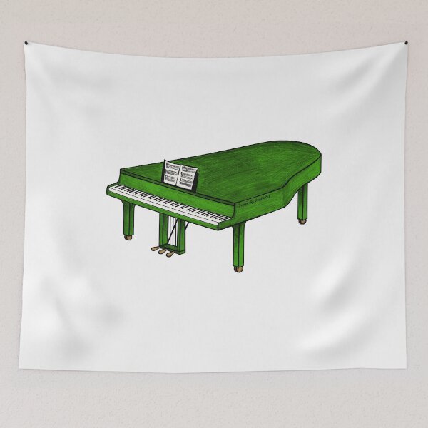 Item preview, Grand Piano (Green) Pianist Musician designed and sold by doodlerob.