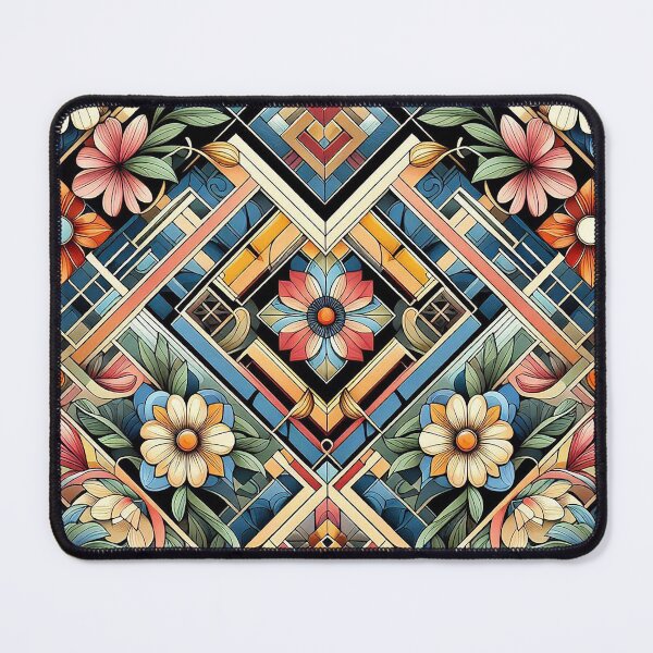 Item preview, Art deco floral pattern designed and sold by Silbays.