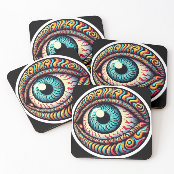 Item preview, Psychedelic Dreamscape Eyeball it designed and sold by myabstractart _RB.