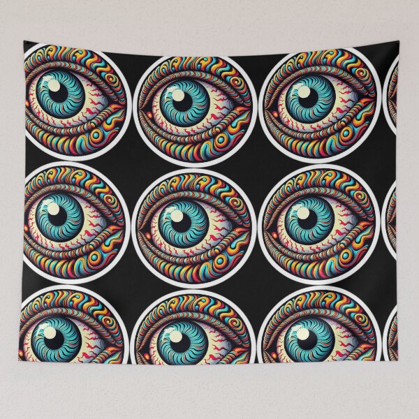 Item preview, Psychedelic Dreamscape Eyeball it designed and sold by myabstractart _RB.