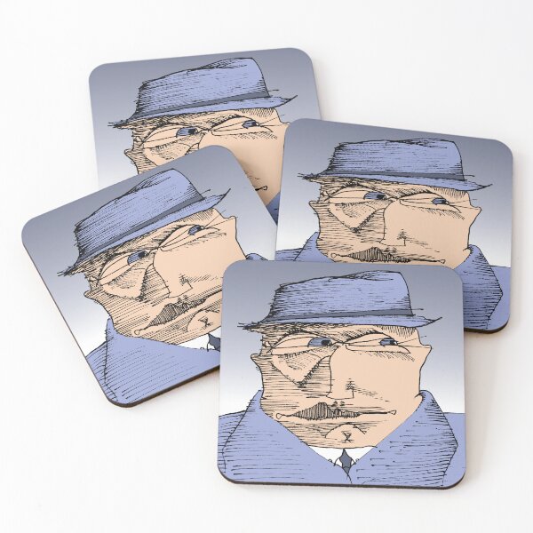 Item preview, A strange, sketchy man glances to the side    designed and sold by Mike Monahan.