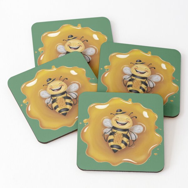 Item preview, Laughing Bee swimming in Honey designed and sold by EpicStuff4All.