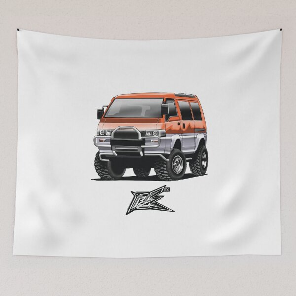 Item preview, mitsubishi delica 2800 orange  designed and sold by NaquashM.