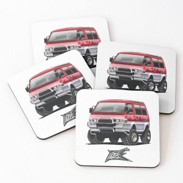 Item preview, mitsubishi delica 2800 4x4 red designed and sold by NaquashM.