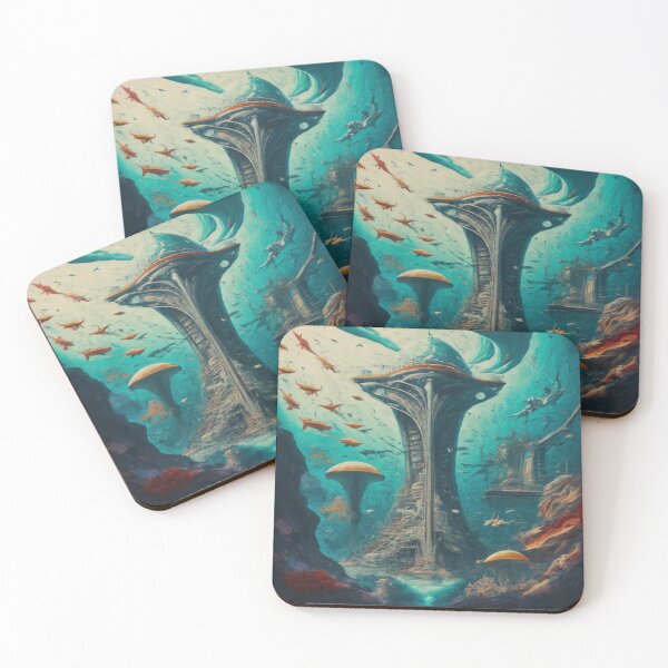 Item preview, Sunken City of the Future designed and sold by BestArtByArvind.