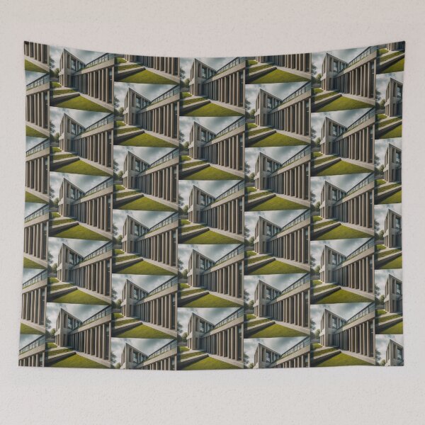 Item preview, Brutalism with Greenery designed and sold by BestArtByArvind.