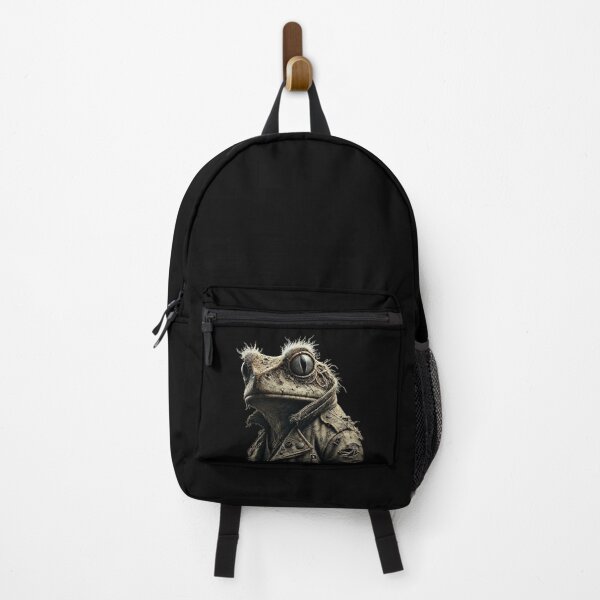 Item preview, Dystopian Frog in Leather Jacket - Futuristic Fantasy designed and sold by Blink Art Studio.
