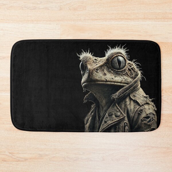 Item preview, Dystopian Frog in Leather Jacket - Futuristic Fantasy designed and sold by Blink Art Studio.