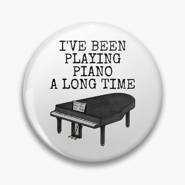 Artikelvorschau, Ich spiele schon lange Klavier, lustiger Pianist entworfen und verkauft von doodlerob.
