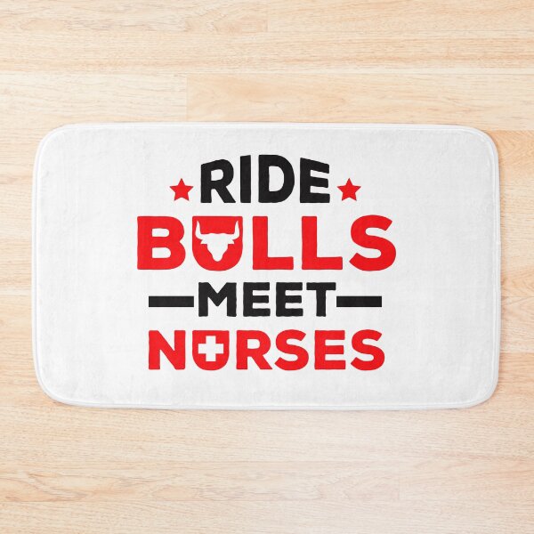 Item preview, Ride Bulls Meet Nurses Funny Bull Rider Rodeo designed and sold by jaygo.