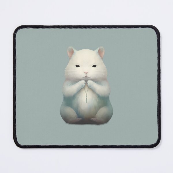 Item preview, Meditating hamster Japanese zen art design designed and sold by CroesCreations.