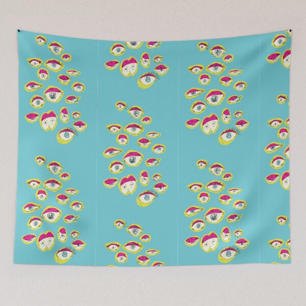 Item preview, eyes in the woods (neon) designed and sold by Emma Cooper.