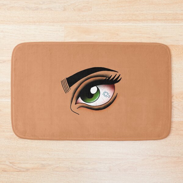 Item preview, Green lady eye with little cross tattoo designed and sold by Krisu444.