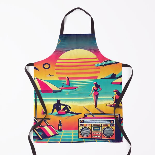 Item preview, Retro 80s Beach Vibes Design designed and sold by Genady.