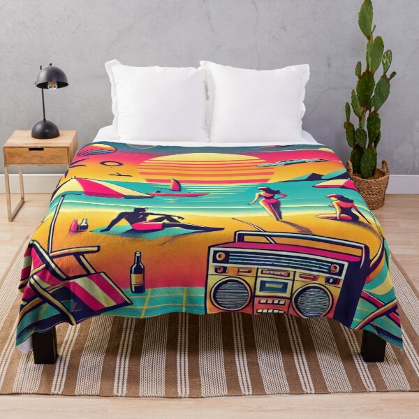 Item preview, Retro 80s Beach Vibes Design designed and sold by Genady.