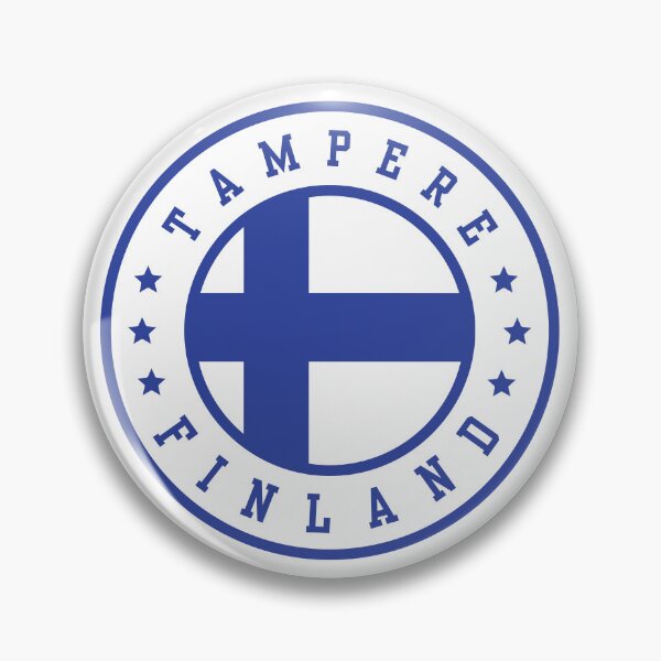 Item preview, Finnish Flag Tampere Finland Circular Emblem designed and sold by jeshands.
