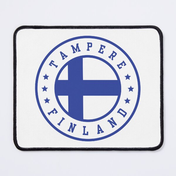 Item preview, Finnish Flag Tampere Finland Circular Emblem designed and sold by jeshands.