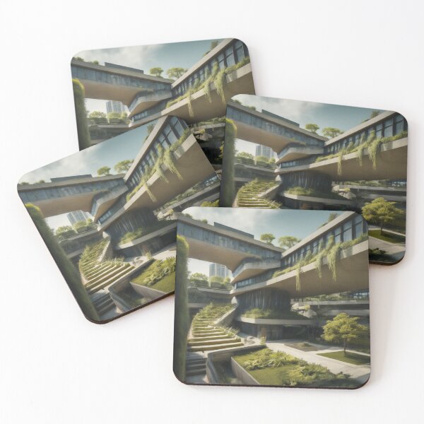 Item preview, Urban Oasis: Building with Green Roof designed and sold by BestArtByArvind.