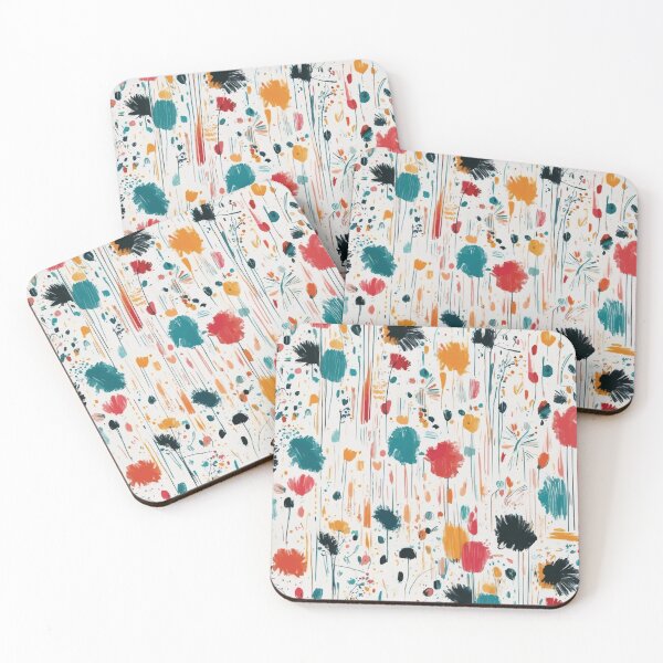 Item preview, abstract flowers designed and sold by Ketique.