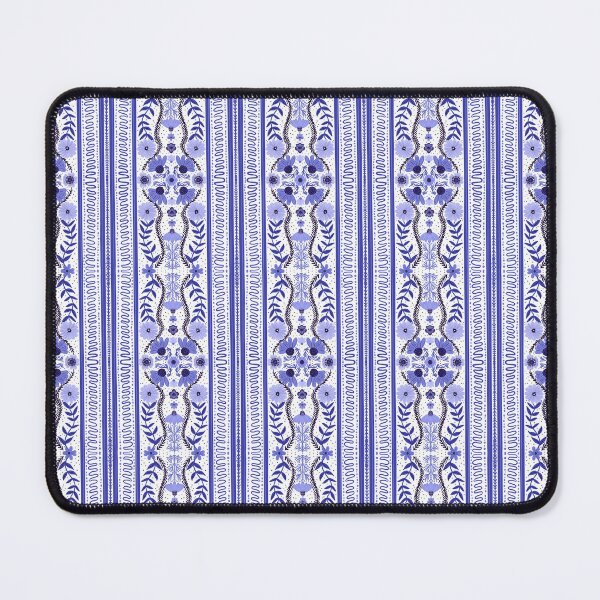 Item preview, Elegant Midnight Floral Pattern willo china pottery print  designed and sold by Jemma Jamie Skidmore.