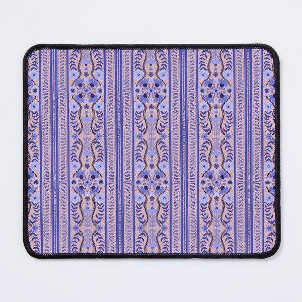 Item preview, Pink and Blue Elegant Midnight Floral Pattern willo china pottery print  designed and sold by Jemma Jamie Skidmore.