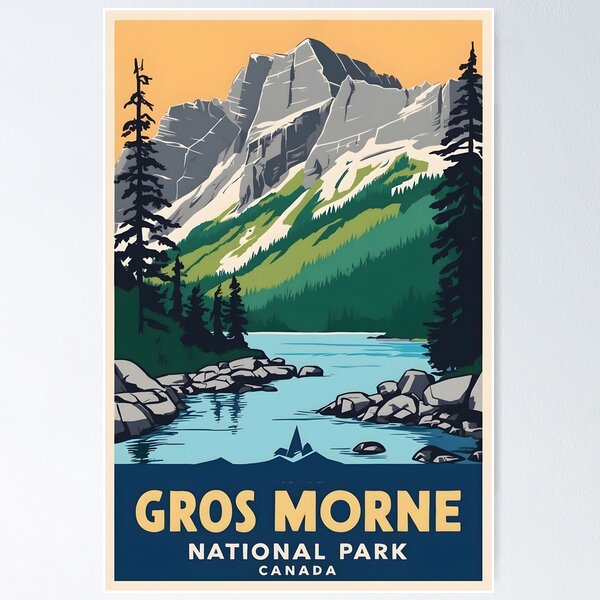 Item preview, Gros Morne National Park Canada Vintage Travel Tourism  designed and sold by TravelersGems.