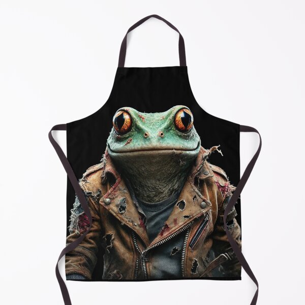Item preview, Dystopian Frog in Leather Jacket - Futuristic Fantasy designed and sold by Blink Art Studio.
