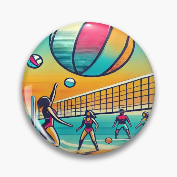 Item preview, Retro 80s Beach Volleyball Design designed and sold by Genady.