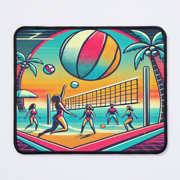 Item preview, Diseño retro de voleibol de playa de los años 80 designed and sold by Genady.