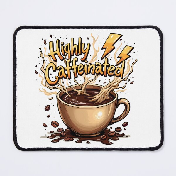 Item preview, Warning: Highly Caffeinated | Fun Coffee Addict Design designed and sold by D3monic.