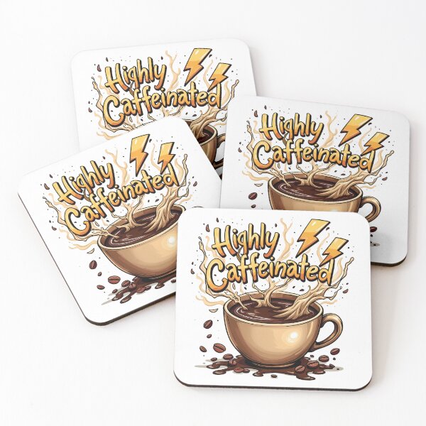 Item preview, Warning: Highly Caffeinated | Fun Coffee Addict Design designed and sold by D3monic.