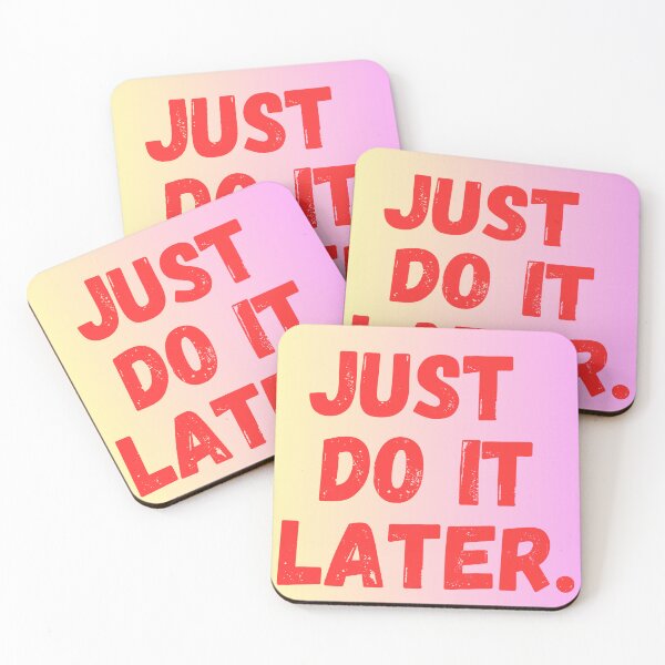 Item preview, Just do it later classic tshirt  designed and sold by Simplehue.