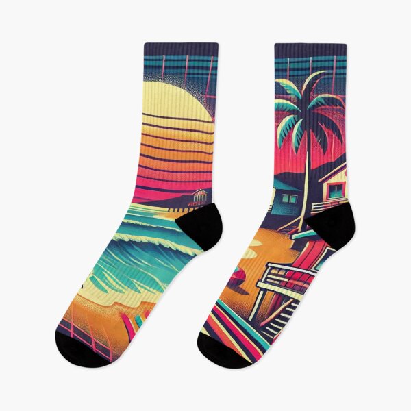 Item preview, Retro 80s Romantic Beach Walk Design designed and sold by Genady.