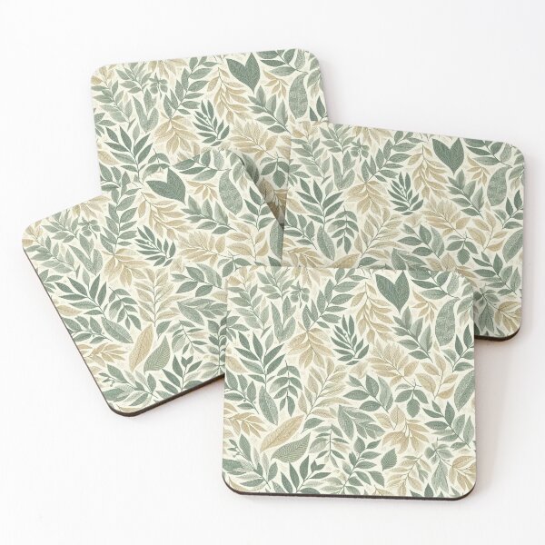 Item preview, Elegant Green and Gold Leaf Motif Seamless Pattern designed and sold by Rui Fernandes.