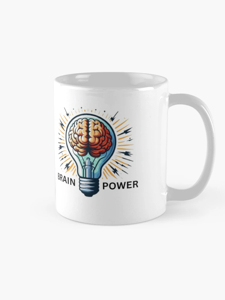 Thumbnail 3 of 6, Coffee Mug, Brain Power designed and sold by Monem-RASH.