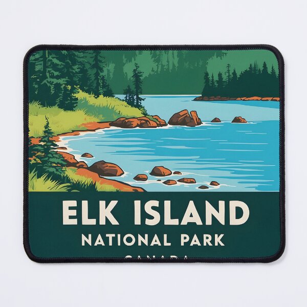 Item preview, Elk Island National Park Canada Vintage Travel Tourism designed and sold by TravelersGems.