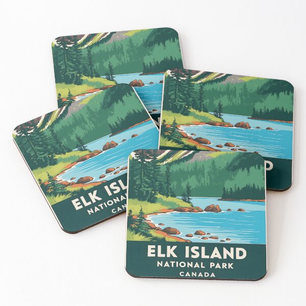 Item preview, Elk Island National Park Canada Vintage Travel Tourism  designed and sold by TravelersGems.