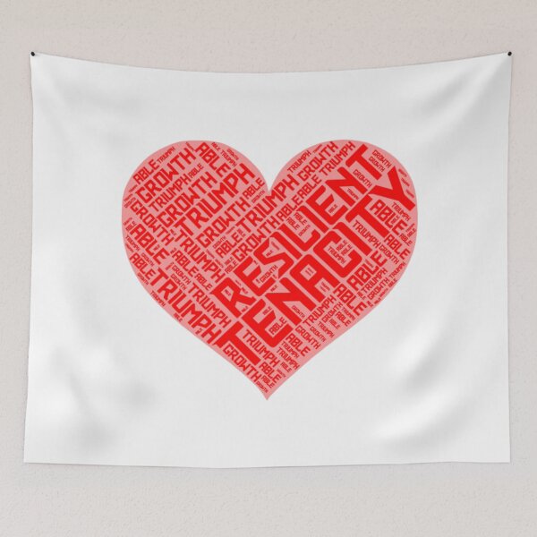 Item preview, Heart-shaped resilience design designed and sold by StyleFused.