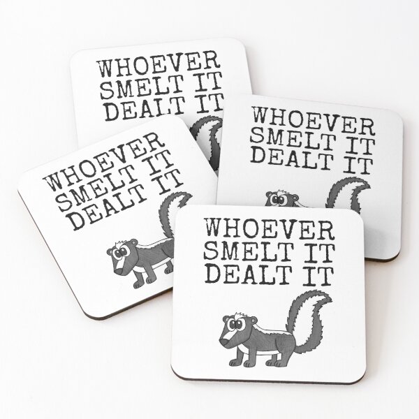 Item preview, Whoever Smelt It Dealt It, Skunk Funny designed and sold by doodlerob.
