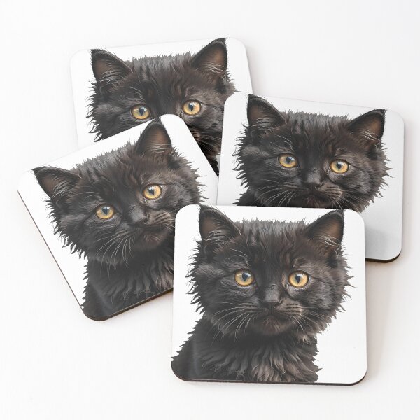 Item preview, Fluffy Black Cat designed and sold by GIFT4S.