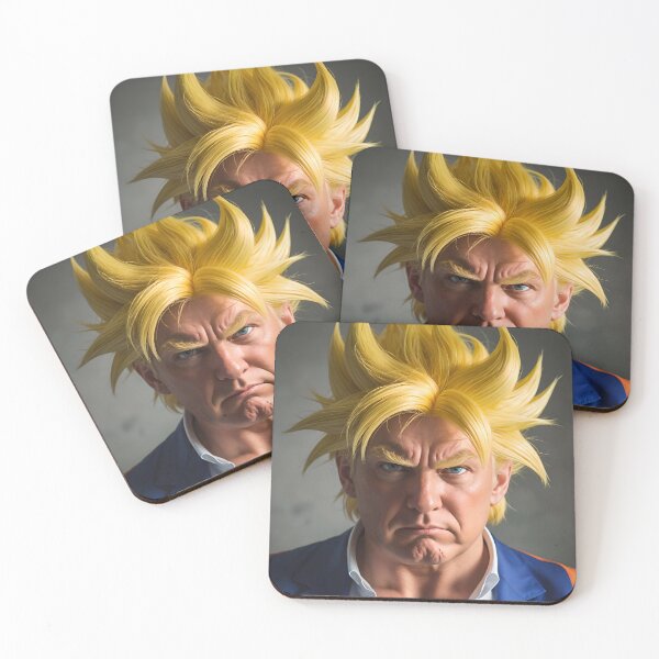 Aperçu de l'œuvre Donald Trump, le président cool de Super Saiyan créée et vendue par TheArtOfPat.