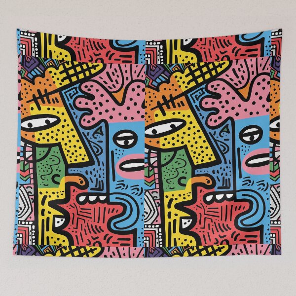 Item preview, Very colorful street art designed and sold by MidArtForge.